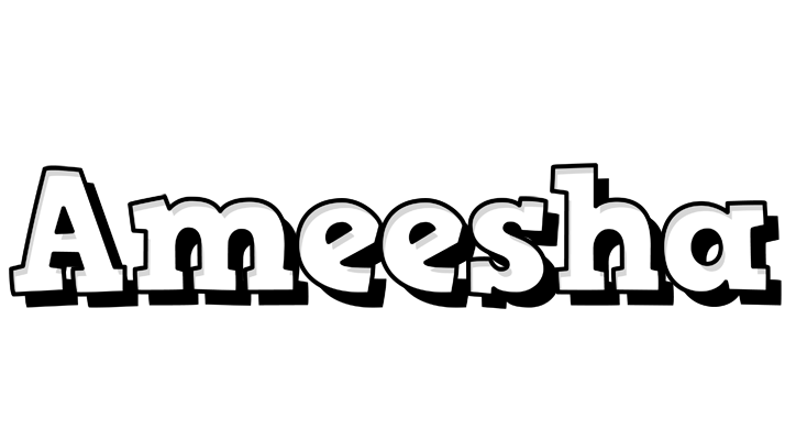 Ameesha snowing logo
