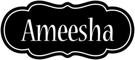 Ameesha welcome logo