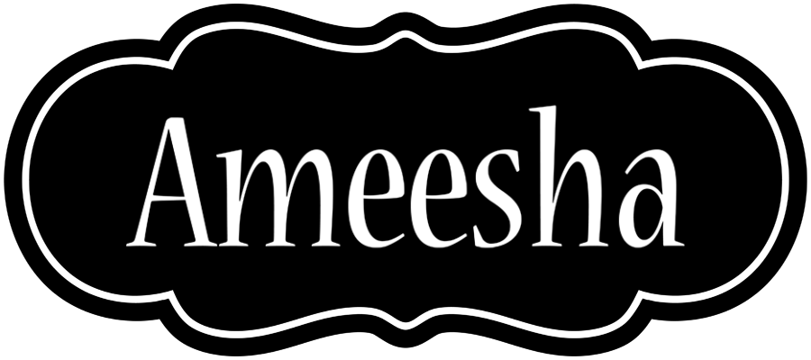 Ameesha welcome logo