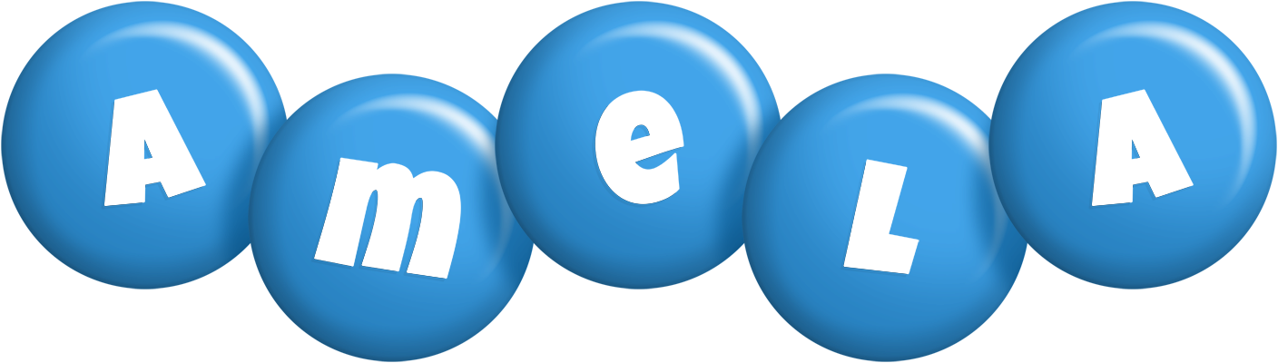 Amela candy-blue logo
