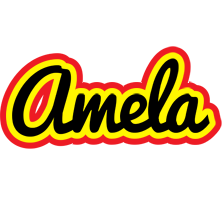 Amela flaming logo