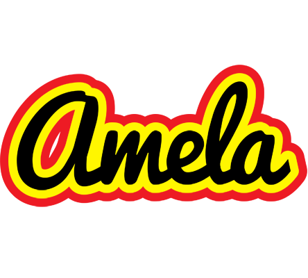 Amela flaming logo