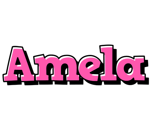 Amela girlish logo
