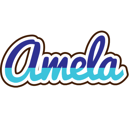 Amela raining logo