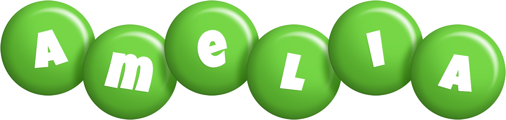Amelia candy-green logo