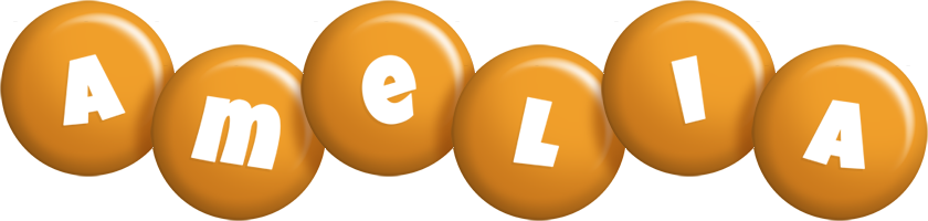 Amelia candy-orange logo