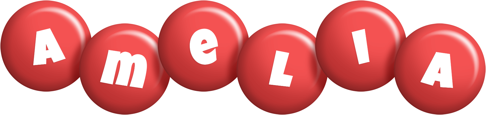 Amelia candy-red logo