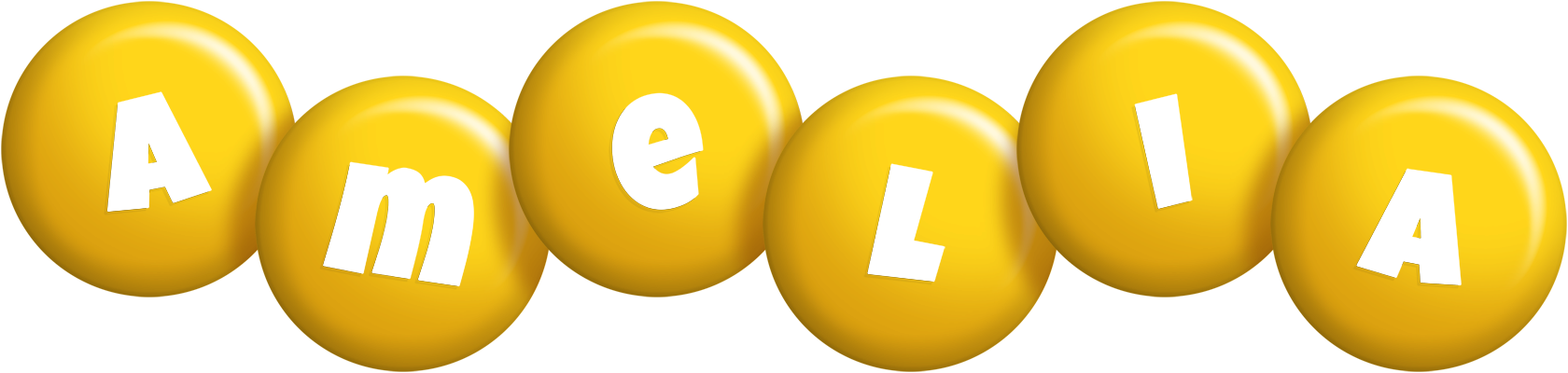 Amelia candy-yellow logo