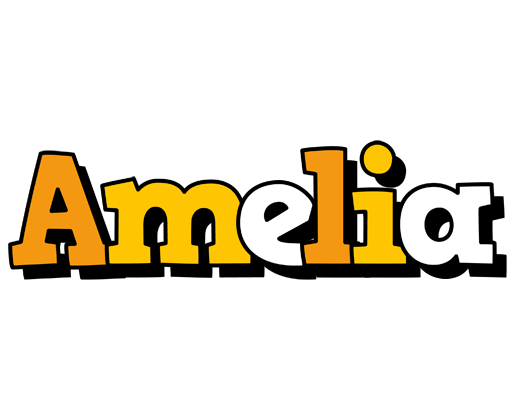 Amelia cartoon logo