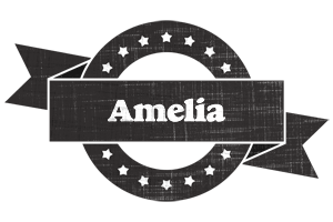 Amelia grunge logo