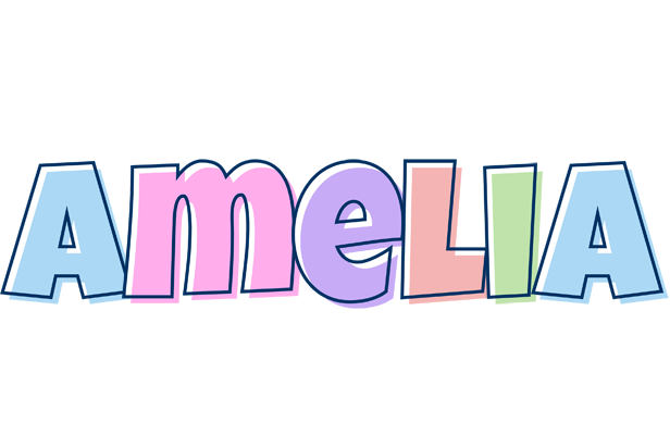 Amelia pastel logo