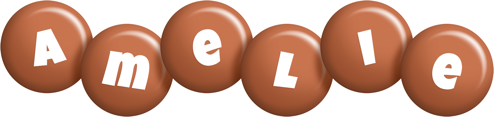 Amelie candy-brown logo