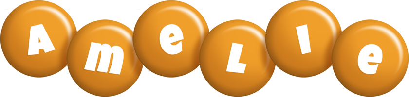 Amelie candy-orange logo