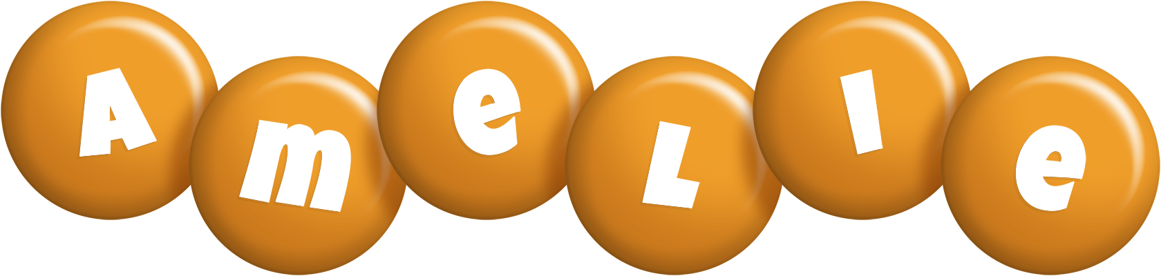 Amelie candy-orange logo