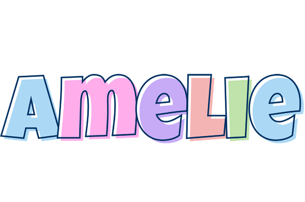 Amelie pastel logo