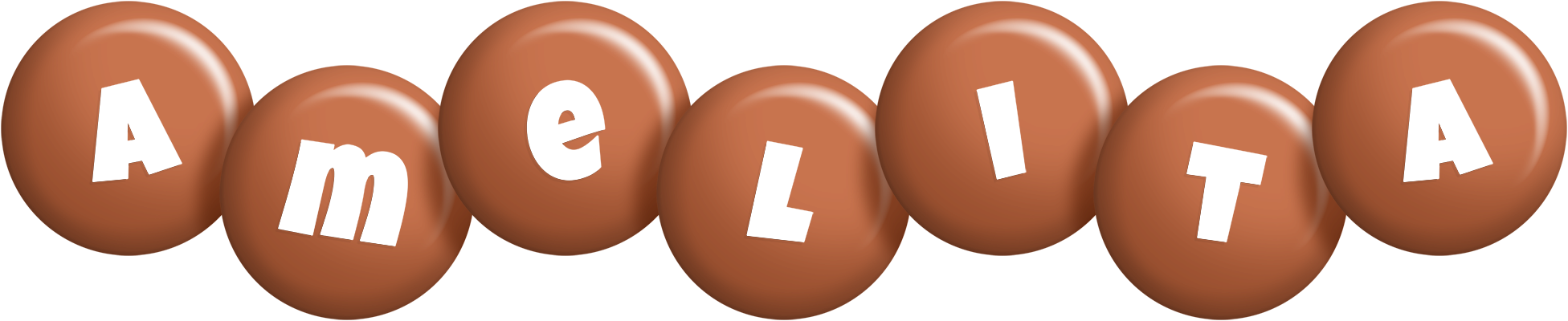 Amelita candy-brown logo