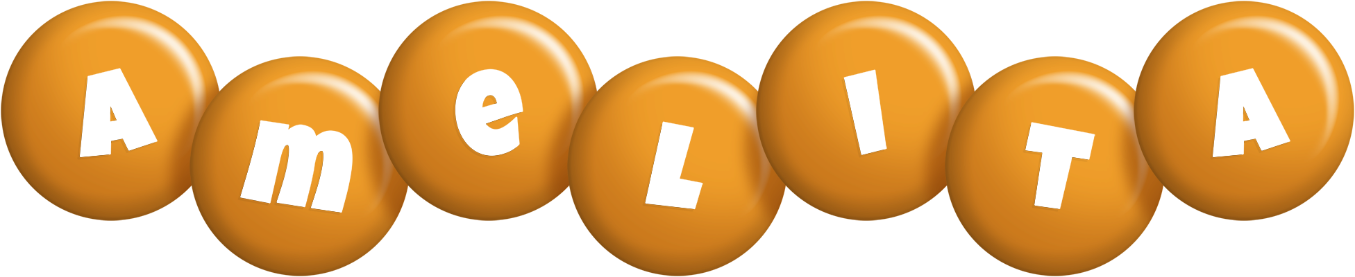 Amelita candy-orange logo