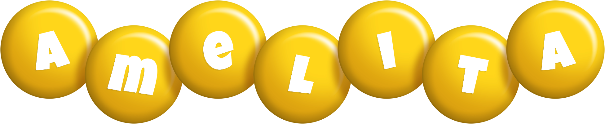 Amelita candy-yellow logo