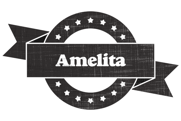 Amelita grunge logo