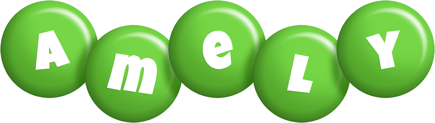 Amely candy-green logo