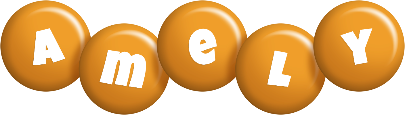 Amely candy-orange logo