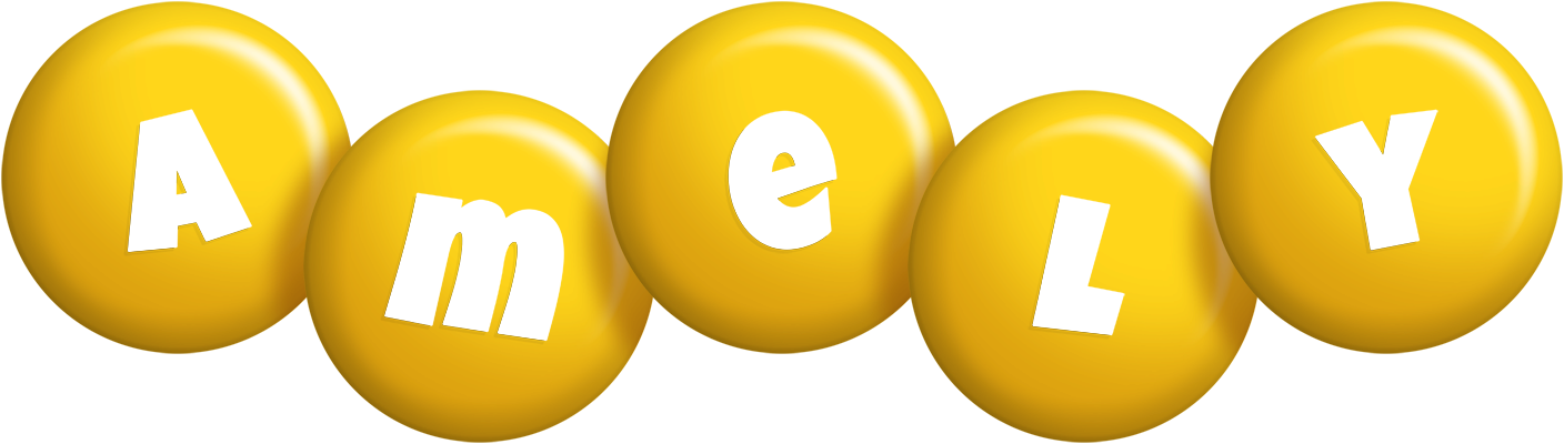 Amely candy-yellow logo