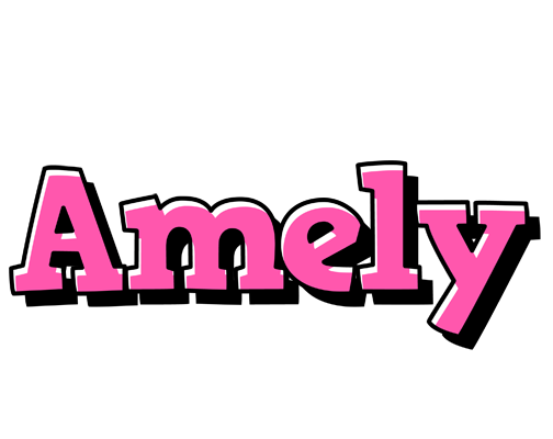 Amely girlish logo
