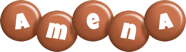 Amena candy-brown logo