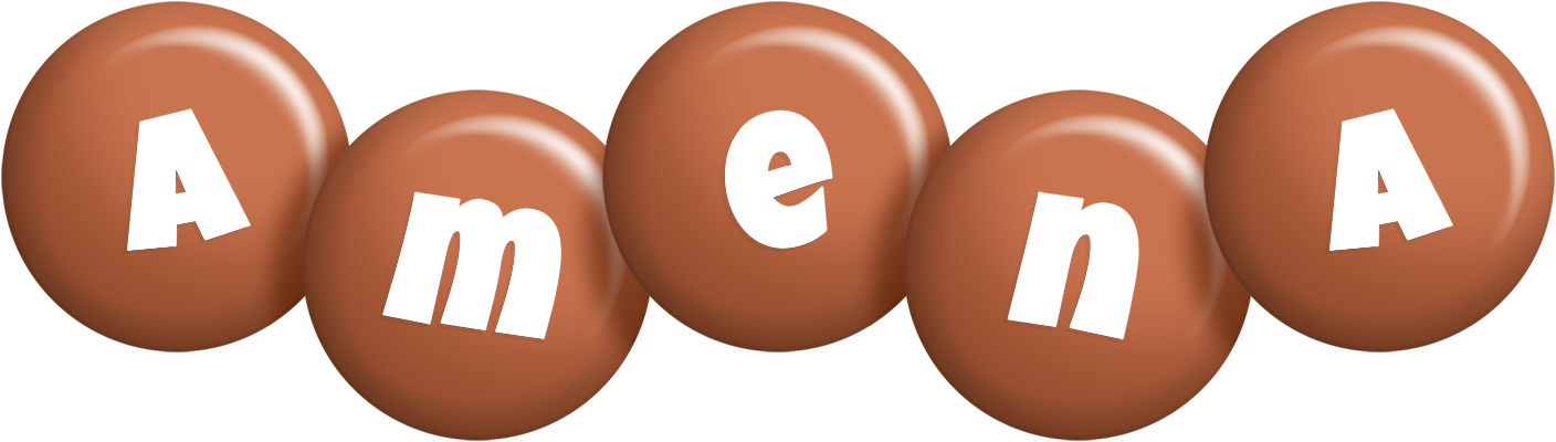 Amena candy-brown logo