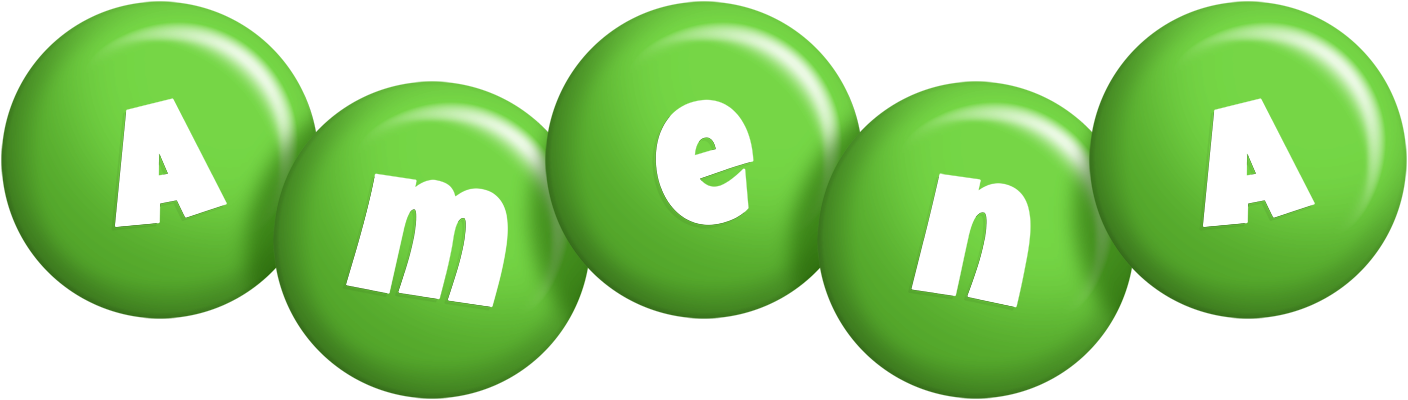 Amena candy-green logo