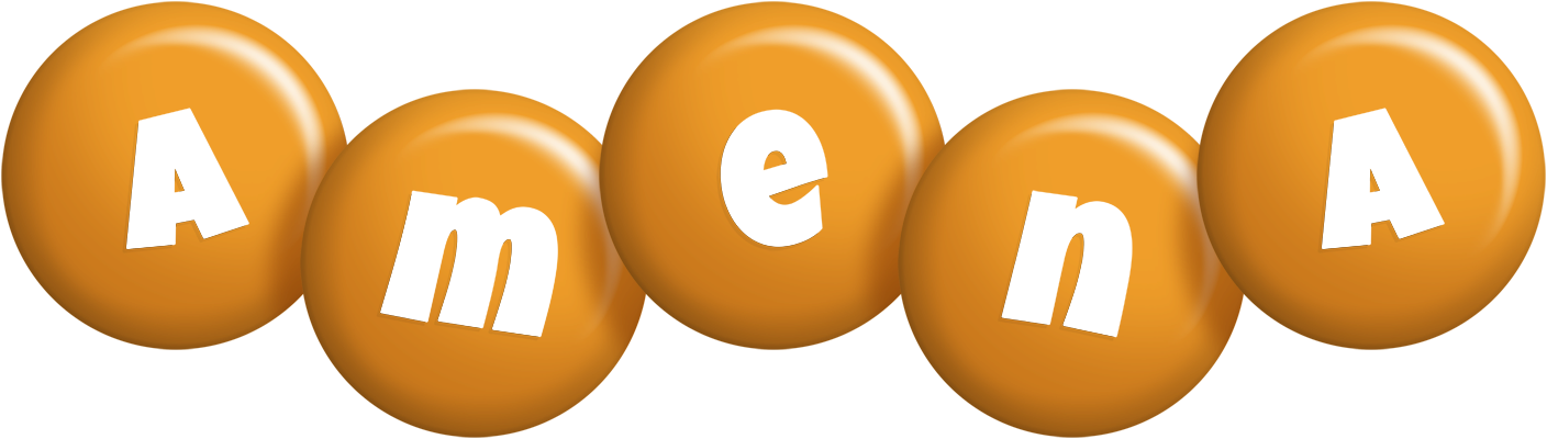 Amena candy-orange logo