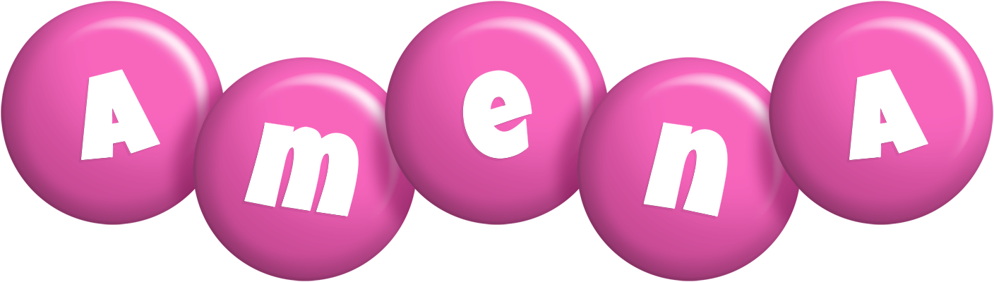 Amena candy-pink logo