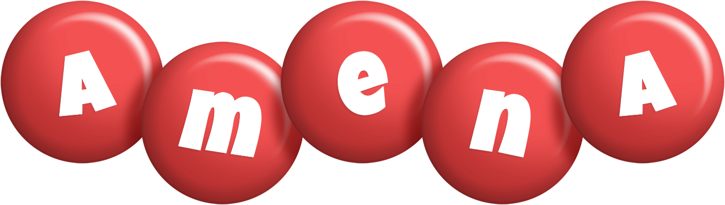 Amena candy-red logo