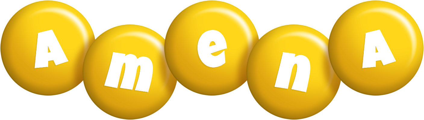 Amena candy-yellow logo