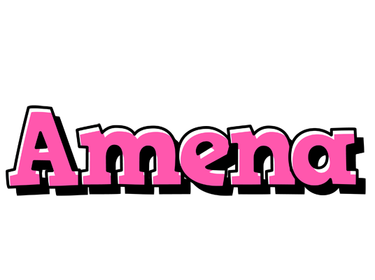 Amena girlish logo