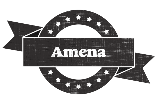 Amena grunge logo