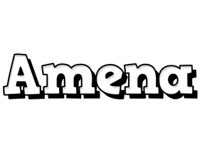 Amena snowing logo