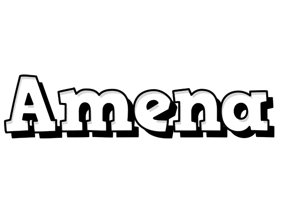 Amena snowing logo