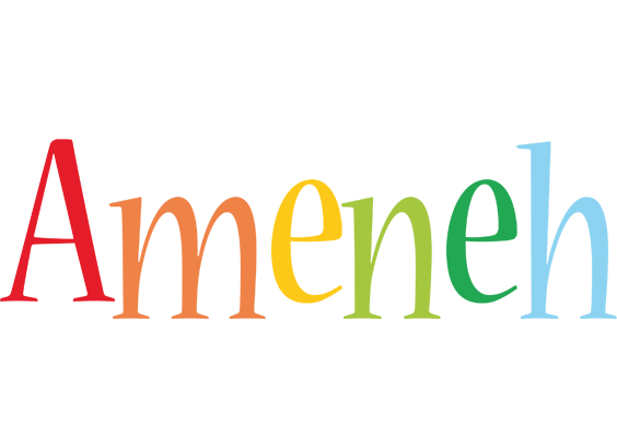 Ameneh birthday logo