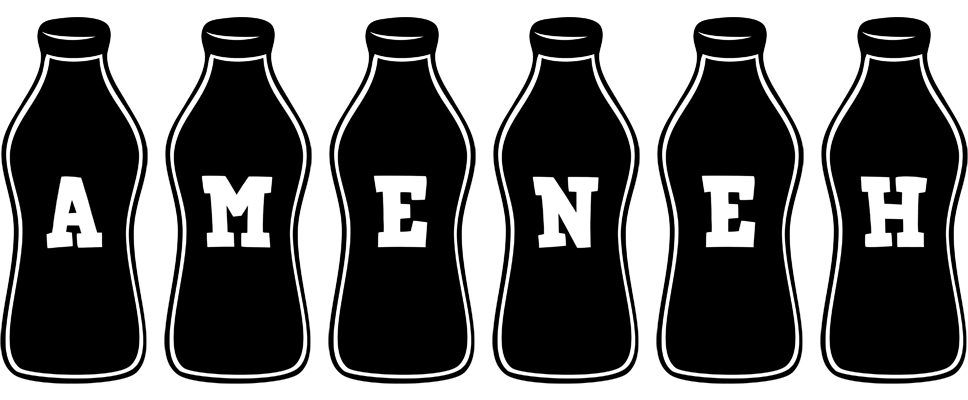 Ameneh bottle logo