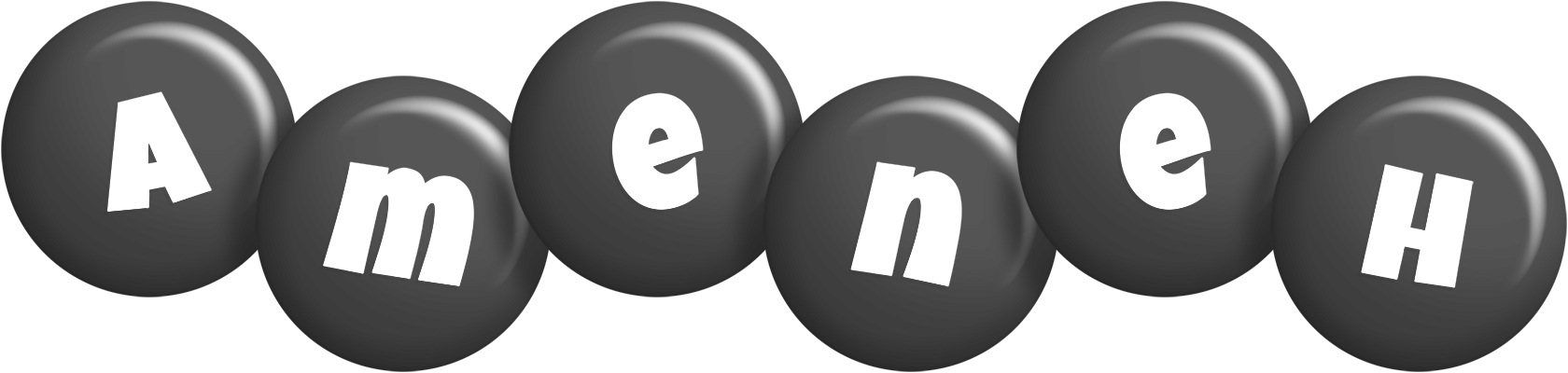 Ameneh candy-black logo