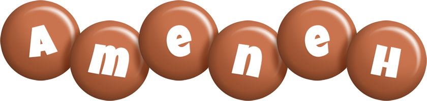 Ameneh candy-brown logo