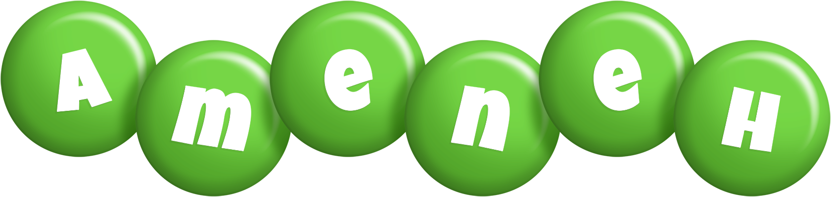 Ameneh candy-green logo
