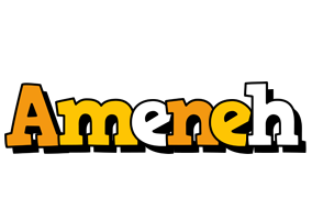 Ameneh cartoon logo