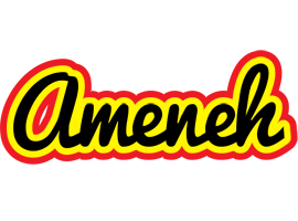 Ameneh flaming logo