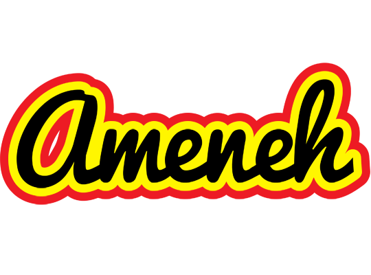 Ameneh flaming logo