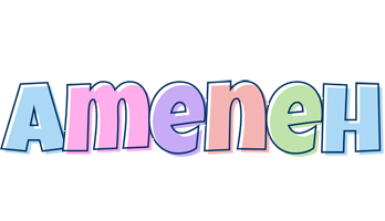 Ameneh pastel logo