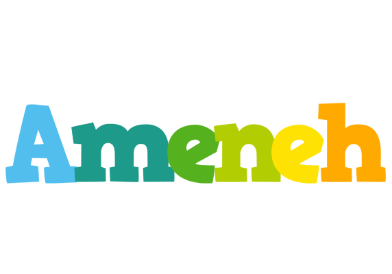 Ameneh rainbows logo