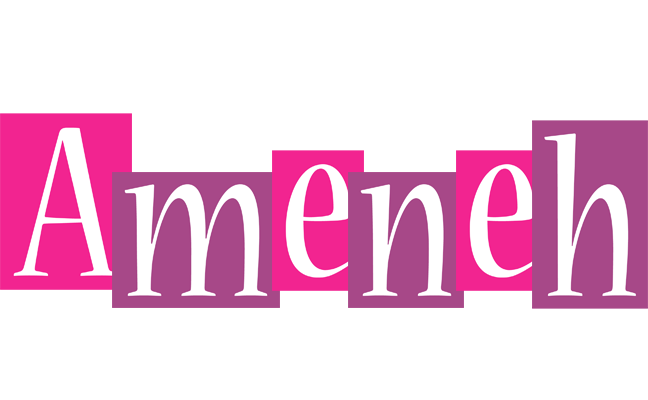 Ameneh whine logo