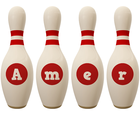 Amer bowling-pin logo